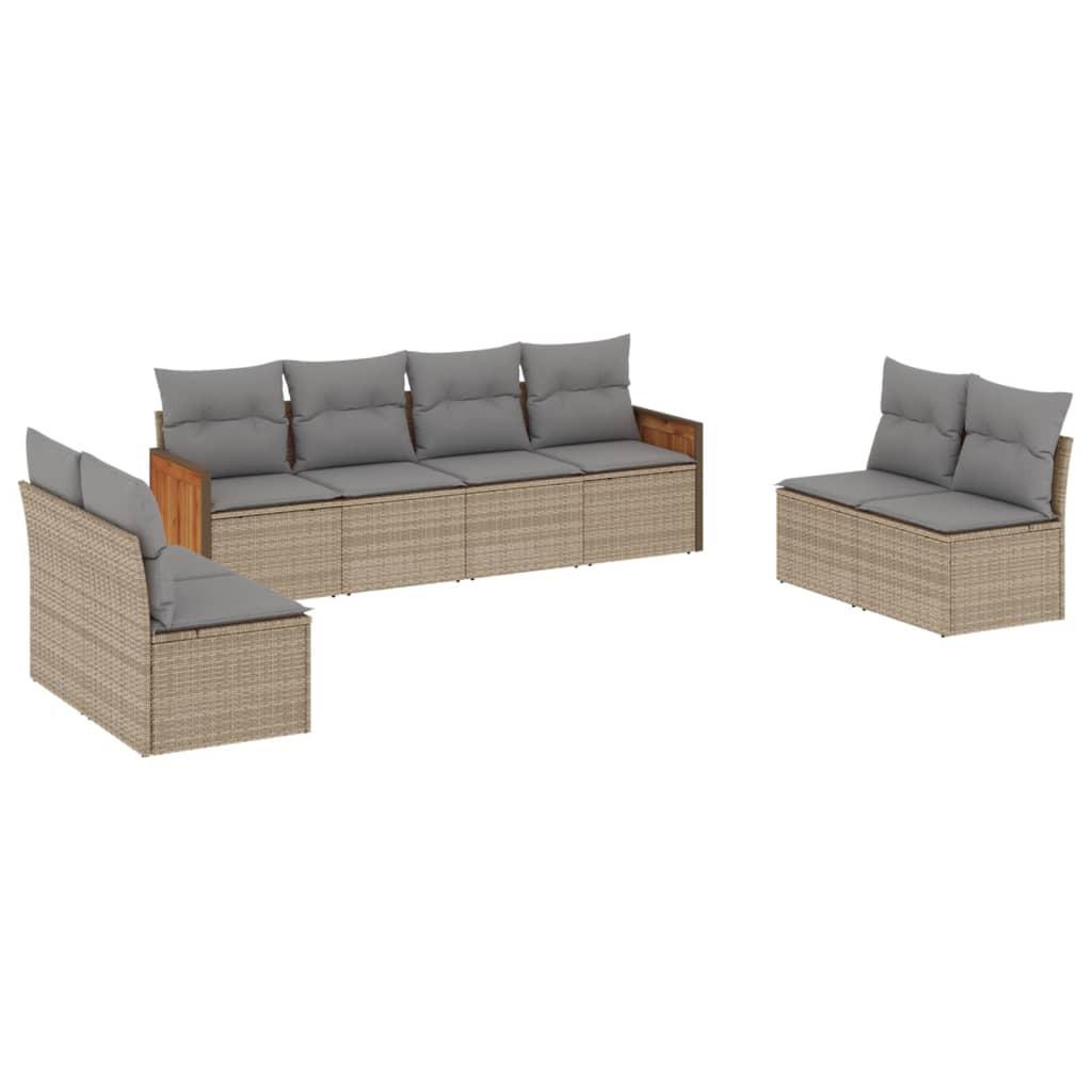VidaXL Garten sofagarnitur poly-rattan