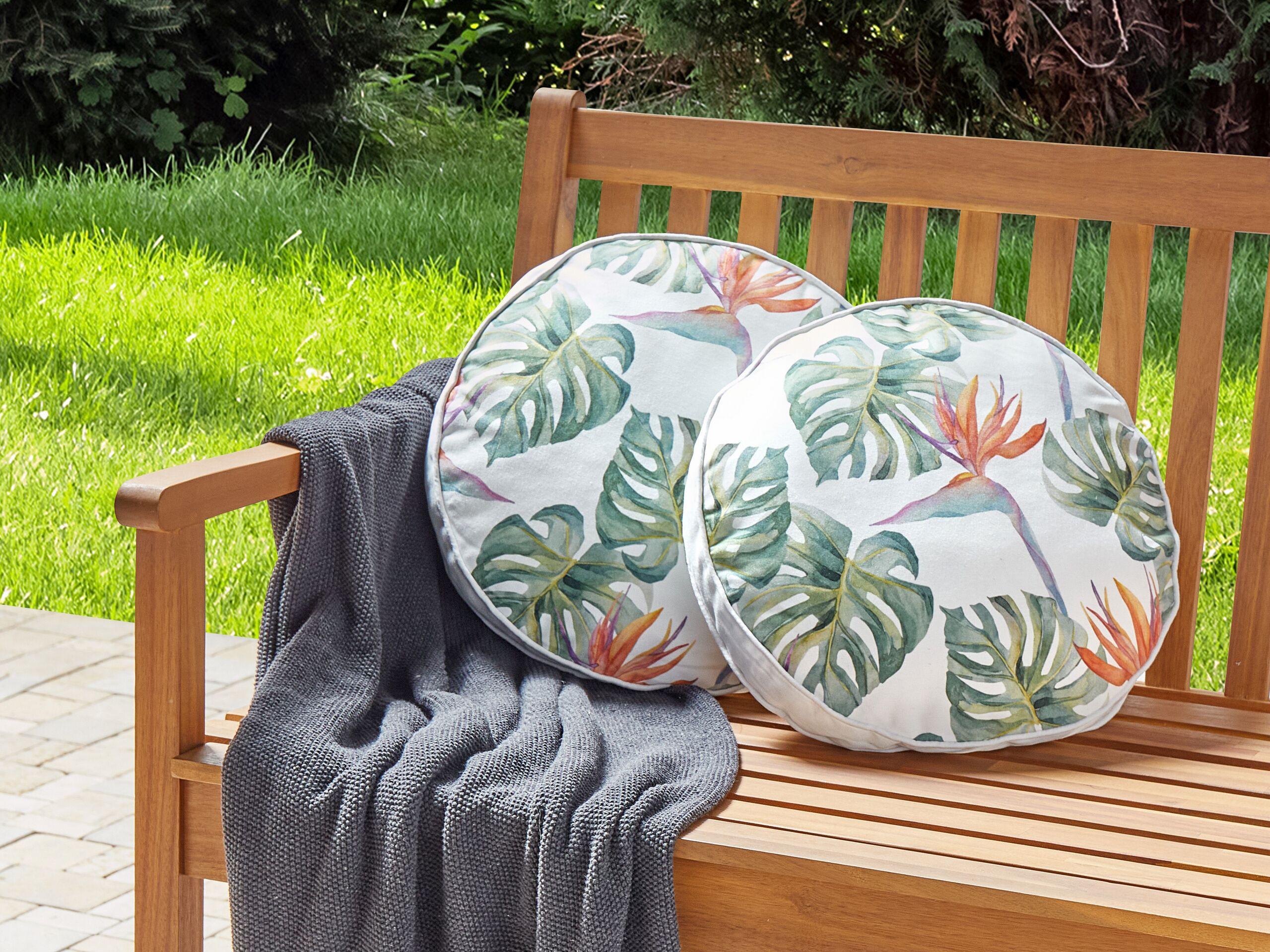 Beliani Gartenkissen 2er Set aus Polyester Modern TORRAZZO
