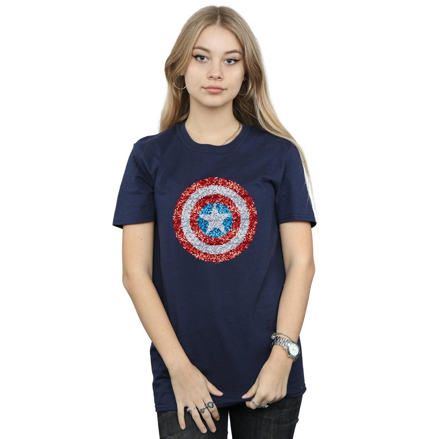 MARVEL Captain America Pixel Shield T-Shirt