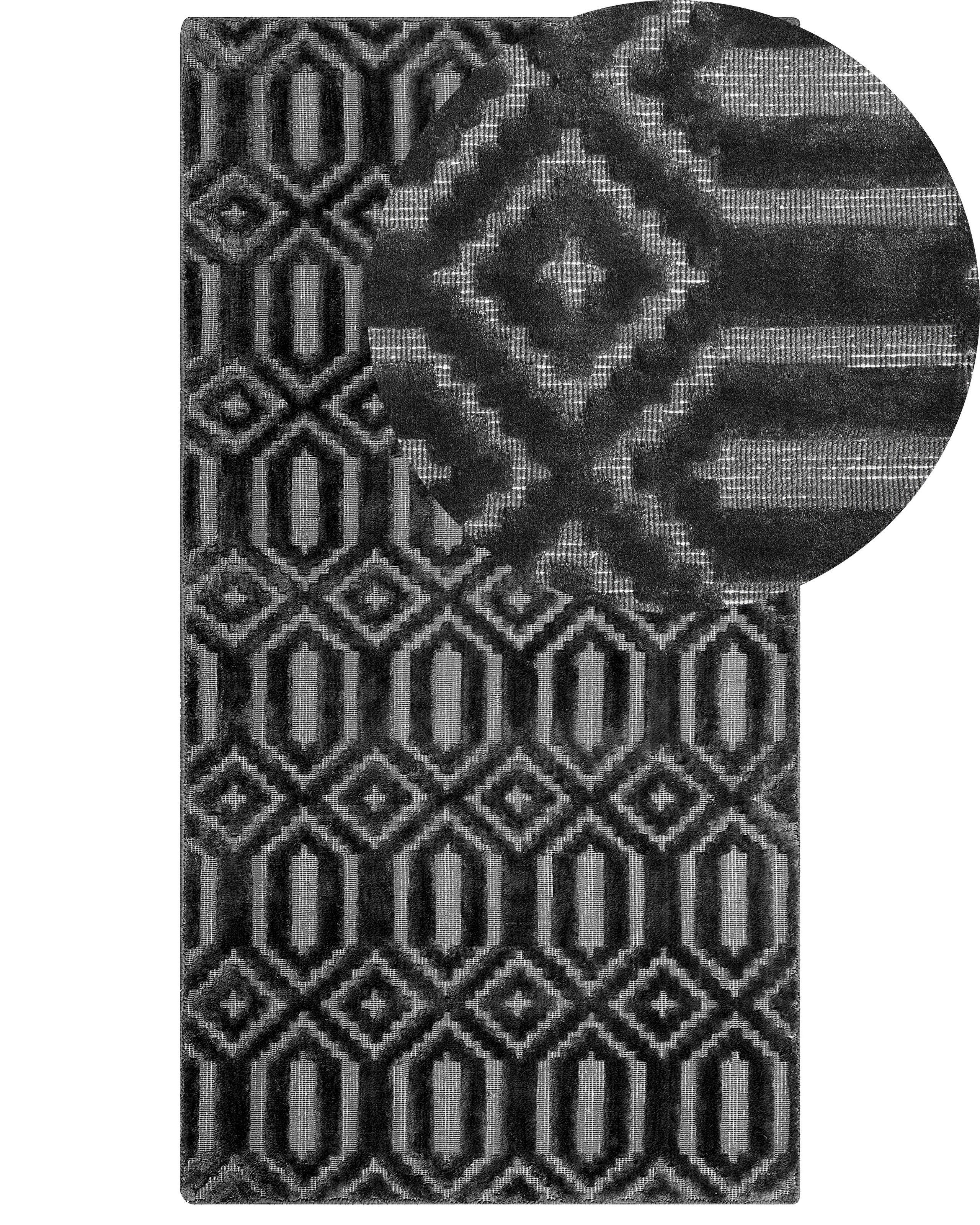 Beliani Teppich aus Viskose Retro ADATEPE