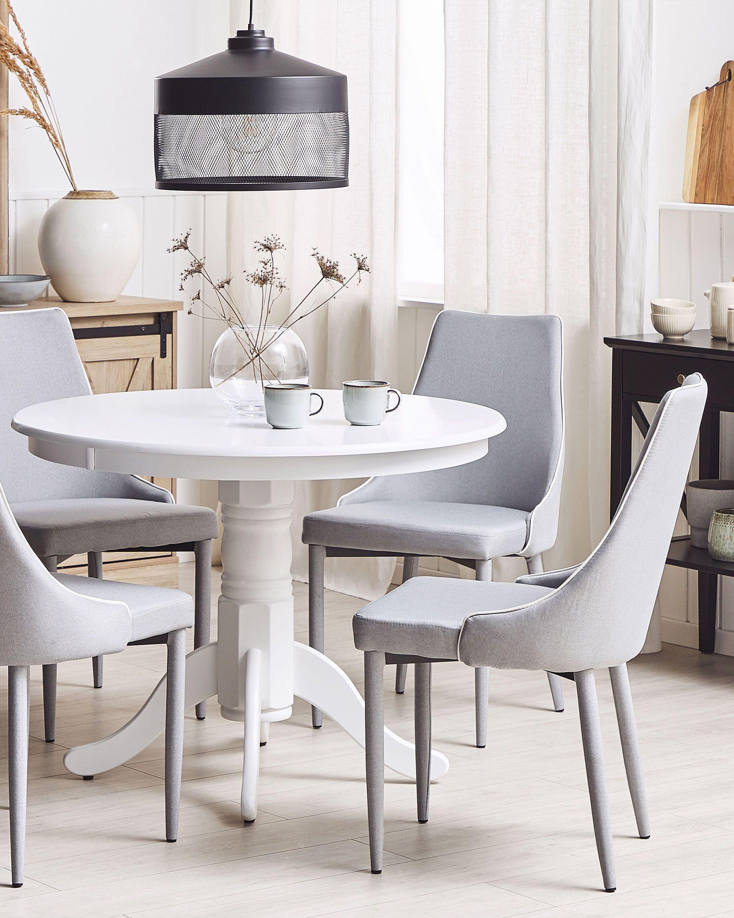 Beliani Esszimmerstuhl 2er Set aus Polyester Modern CAMINO