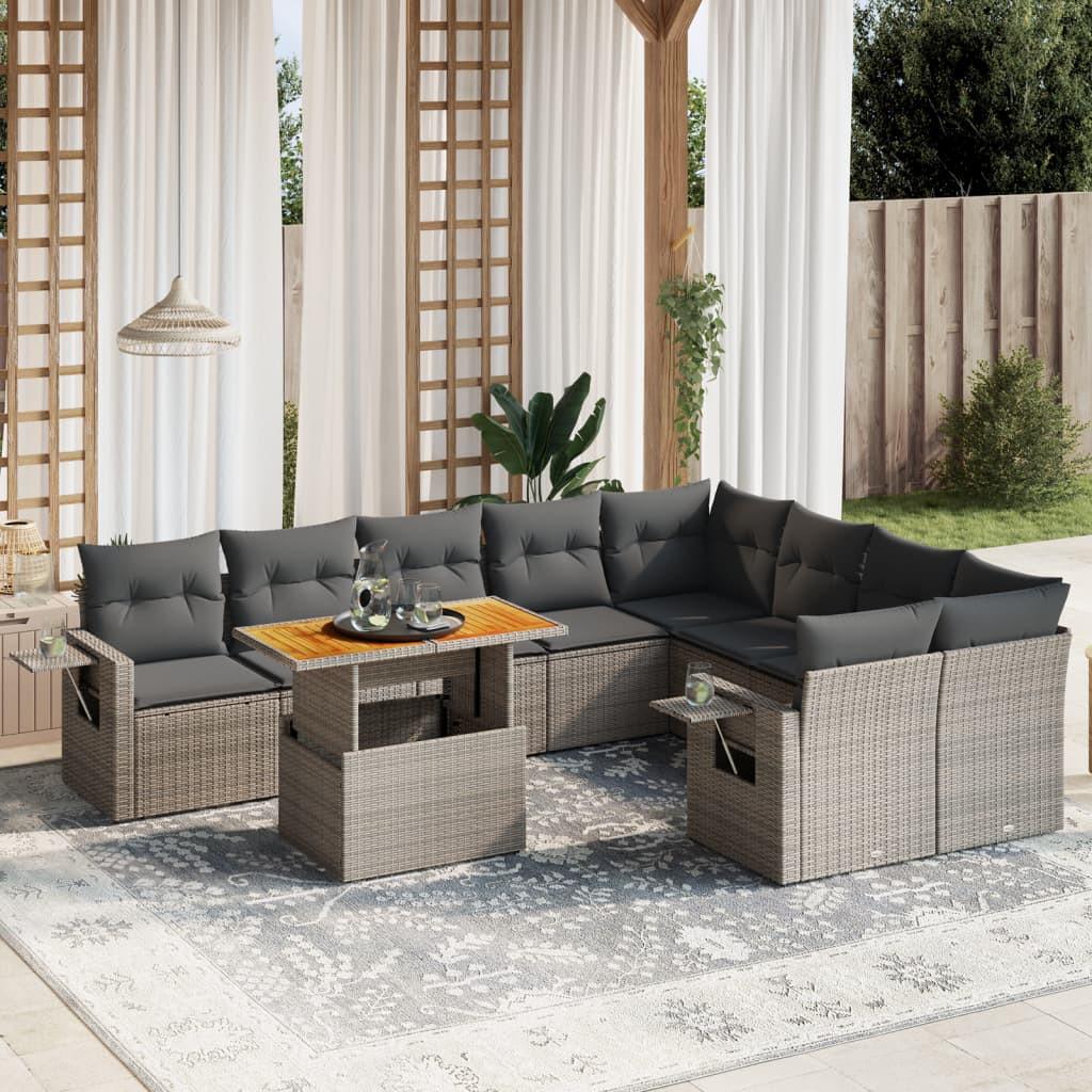 VidaXL Garten sofagarnitur poly-rattan