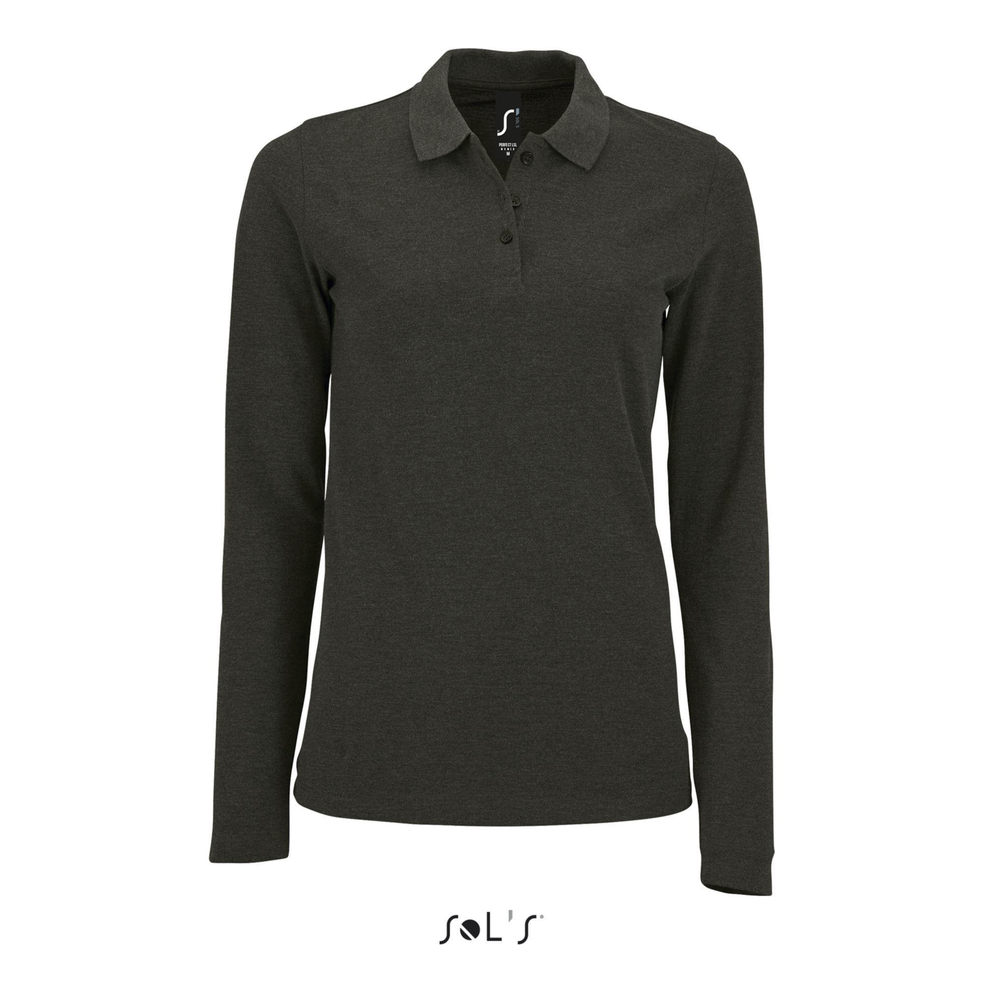 SOLS Perfect Langarm Poloshirt