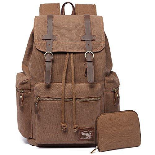 Only-bags.store Vintage Rucksäcke, Canvas Laptop Rucksack Schulrucksack Daypack Stylisch Backpack für Outdoor