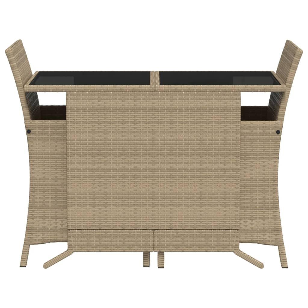 VidaXL Bistro set poly-rattan