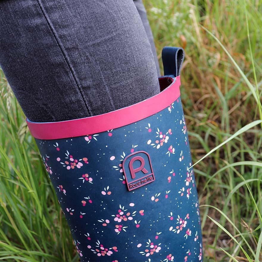 Rouchette gummistiefel damen goji