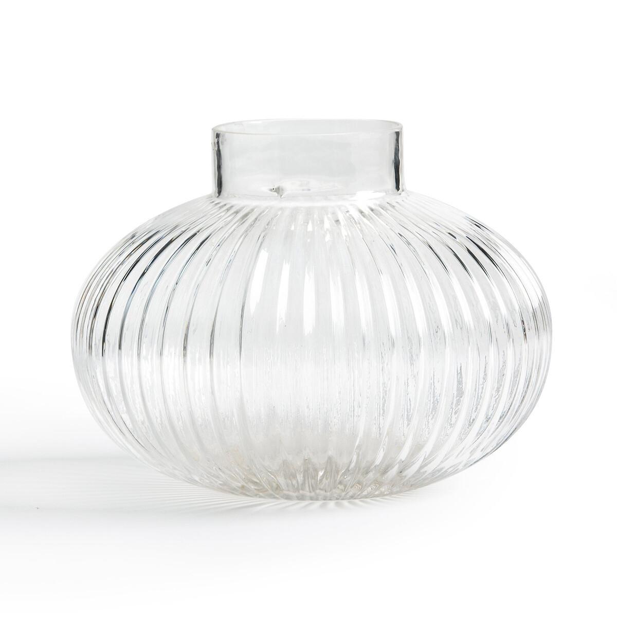 La Redoute Intérieurs Runde Vase Afa aus geriffeltem Glas