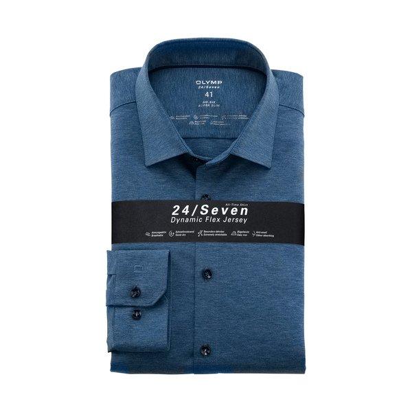OLYMP 24/Seven No 6 Six Slim Fit Langarm Hemd