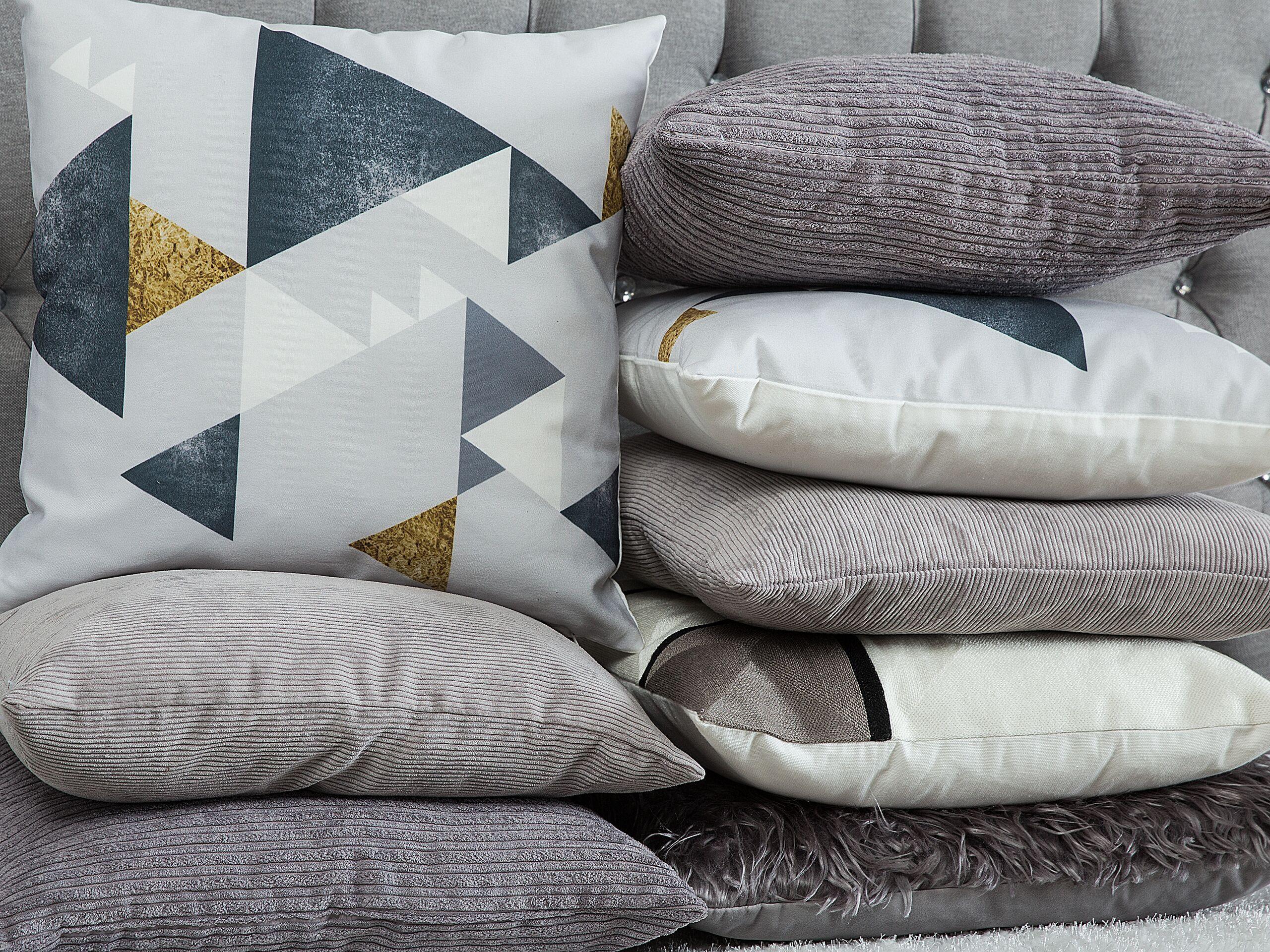 Beliani Dekokissen 2er Set aus Baumwolle Modern WEDELIA