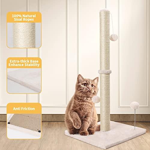 Alopini Katzenkratzbaum 84cm mit Ultimate Natural Sisal Rope Kratzbaum für Kätzchen