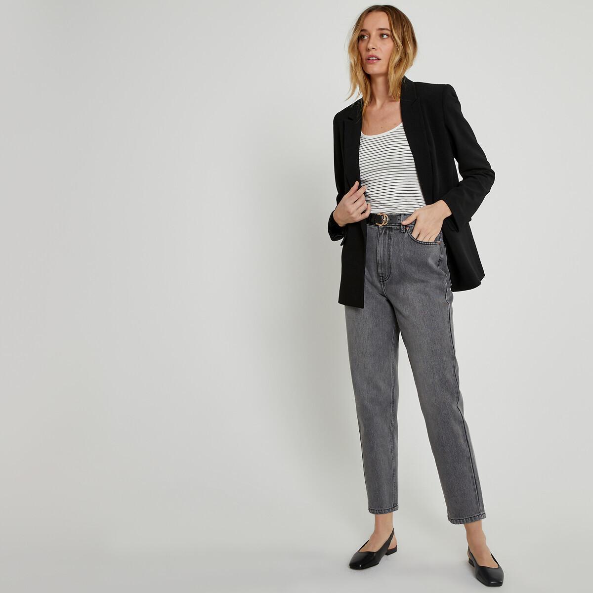 La Redoute Collections Gestreiftes U-Ausschnitt T-Shirt