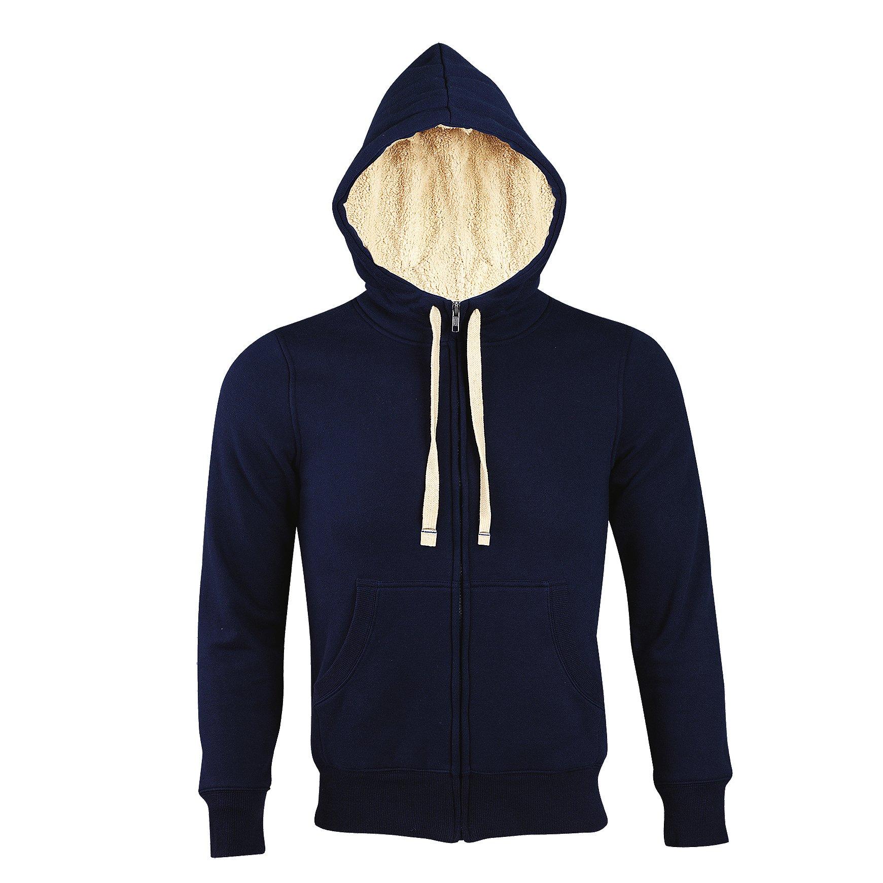 SOLS Sherpa Kapuzenjacke KapuzenSweatshirt mit Reißverschluss