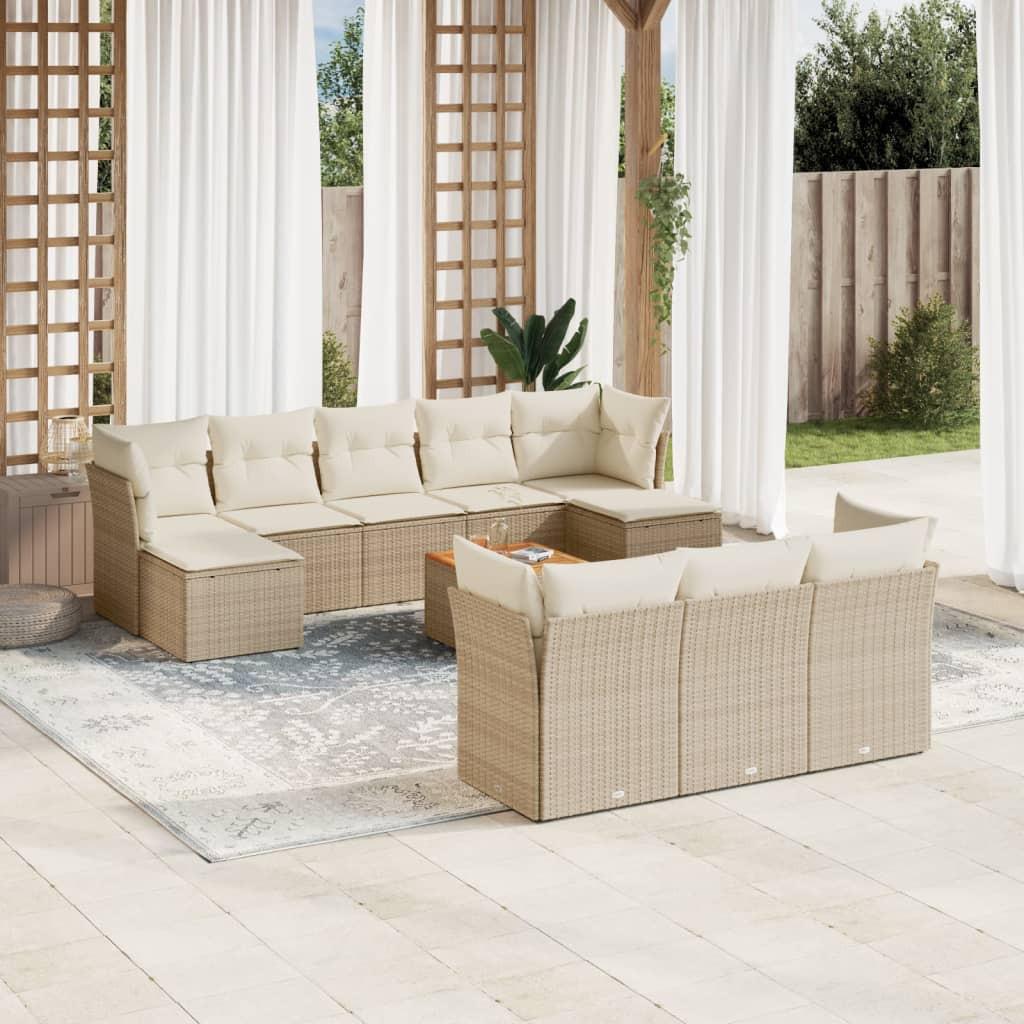 VidaXL Garten sofagarnitur poly-rattan
