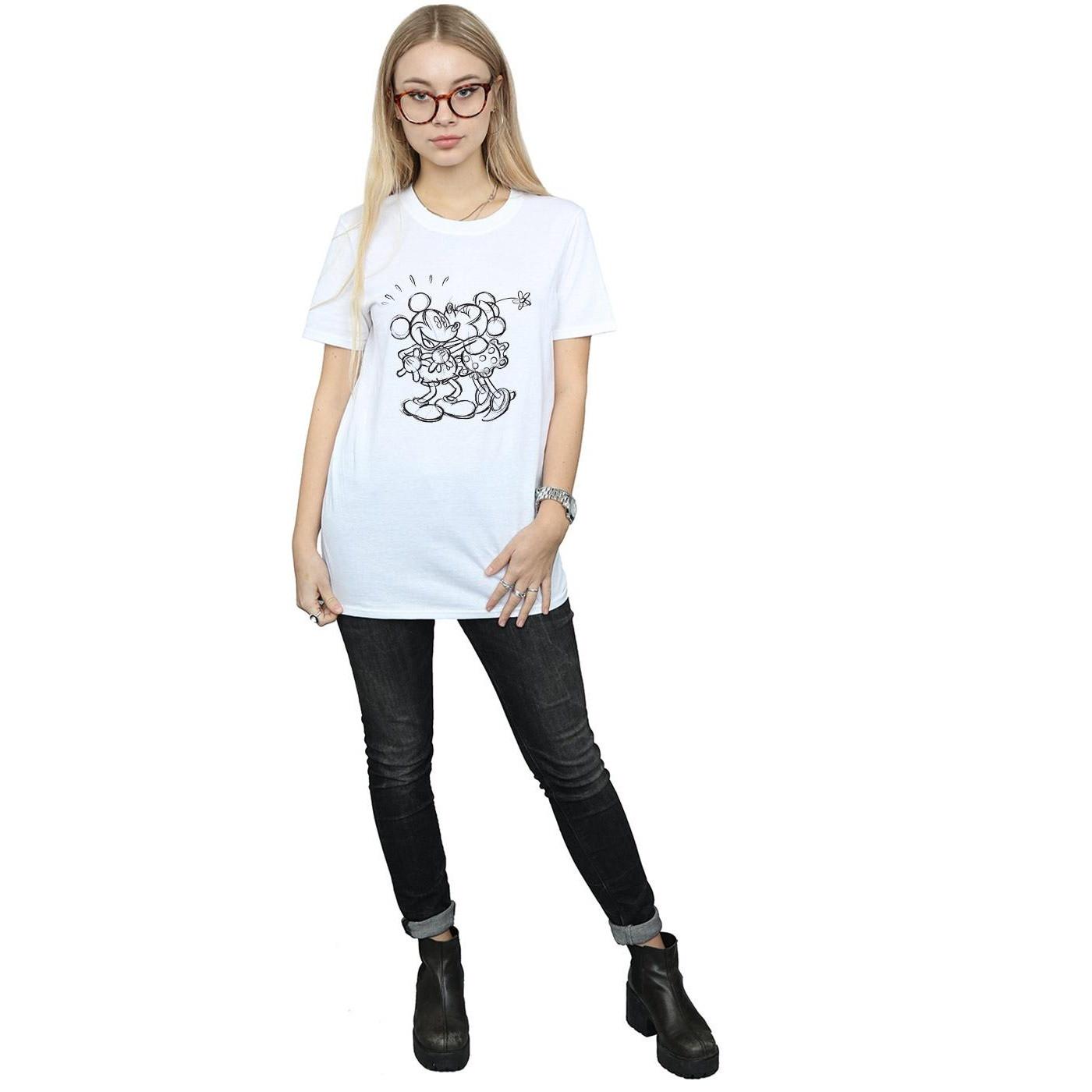 Disney Mickey und Minnie Sketch T-Shirt