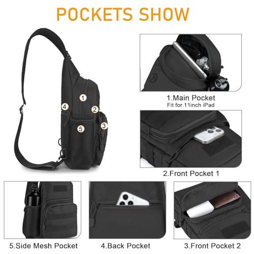 Only-bags.store Tactical Chest Bag Militärische Umhängetasche Tactical Chest Sling Pack Crossbody Bag Tactical Chest Bag Militärische Umhängetasche Tactical Chest Sling Pack Crossbody Bag