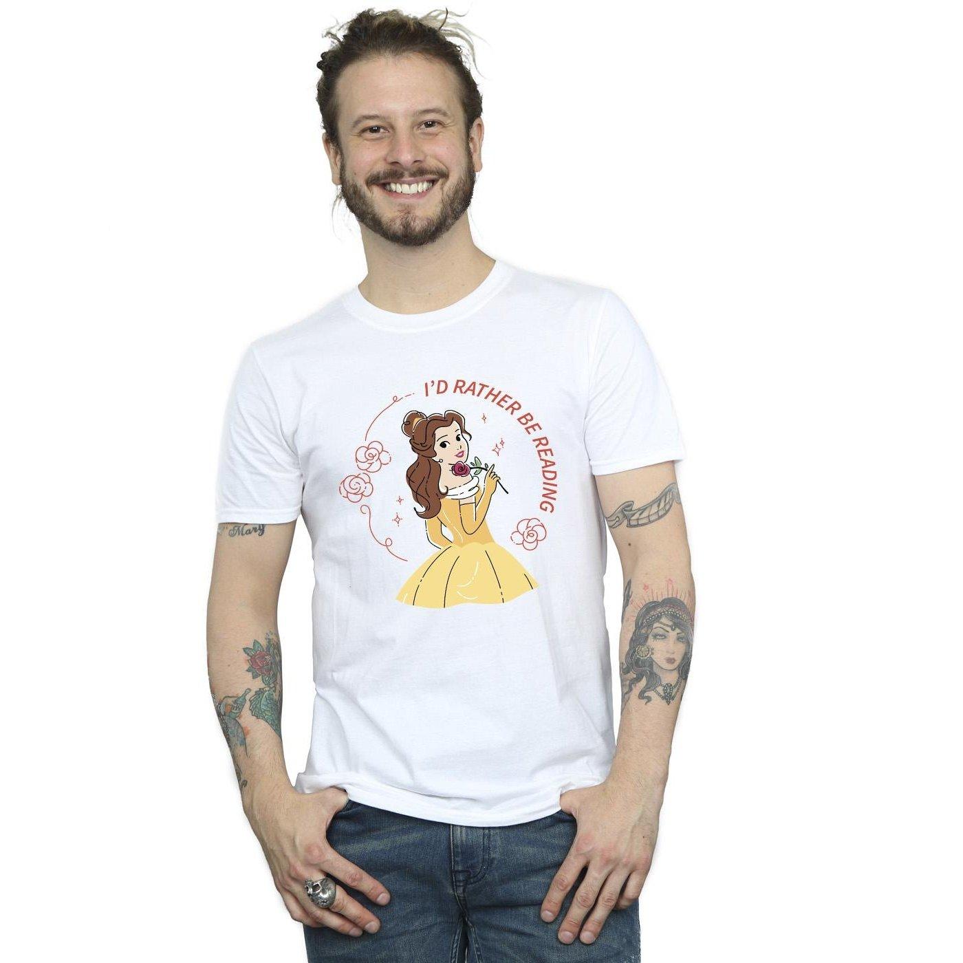Disney Beauty And The Beast I'd Rather Be Reading T-Shirt