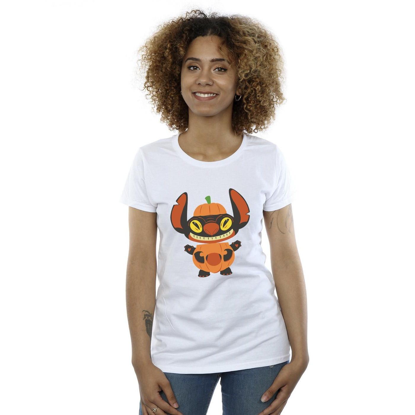 Disney Stitch Kürbis Halloween Print T-Shirt