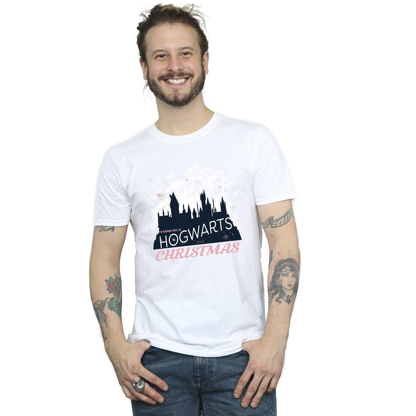 Harry Potter Hogwarts Christmas Grafik T-Shirt