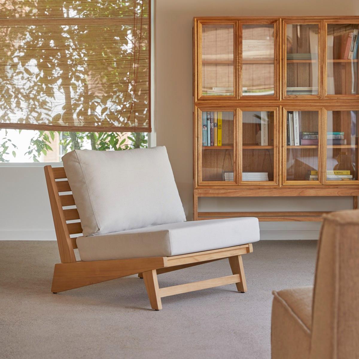 Tikamoon Sessel aus massivem Teak Olia