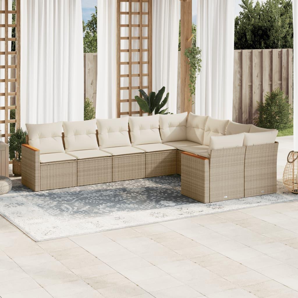 VidaXL Garten sofagarnitur poly-rattan