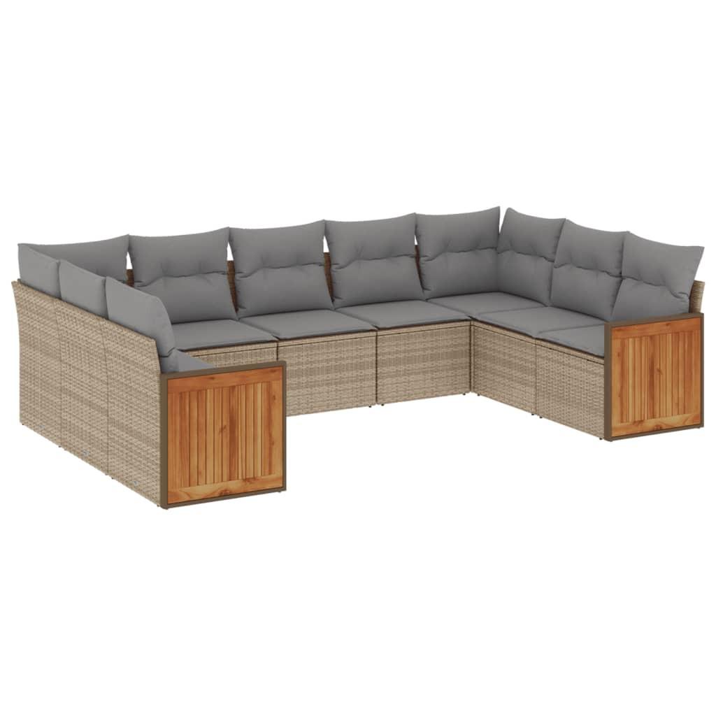 VidaXL Garten sofagarnitur poly-rattan