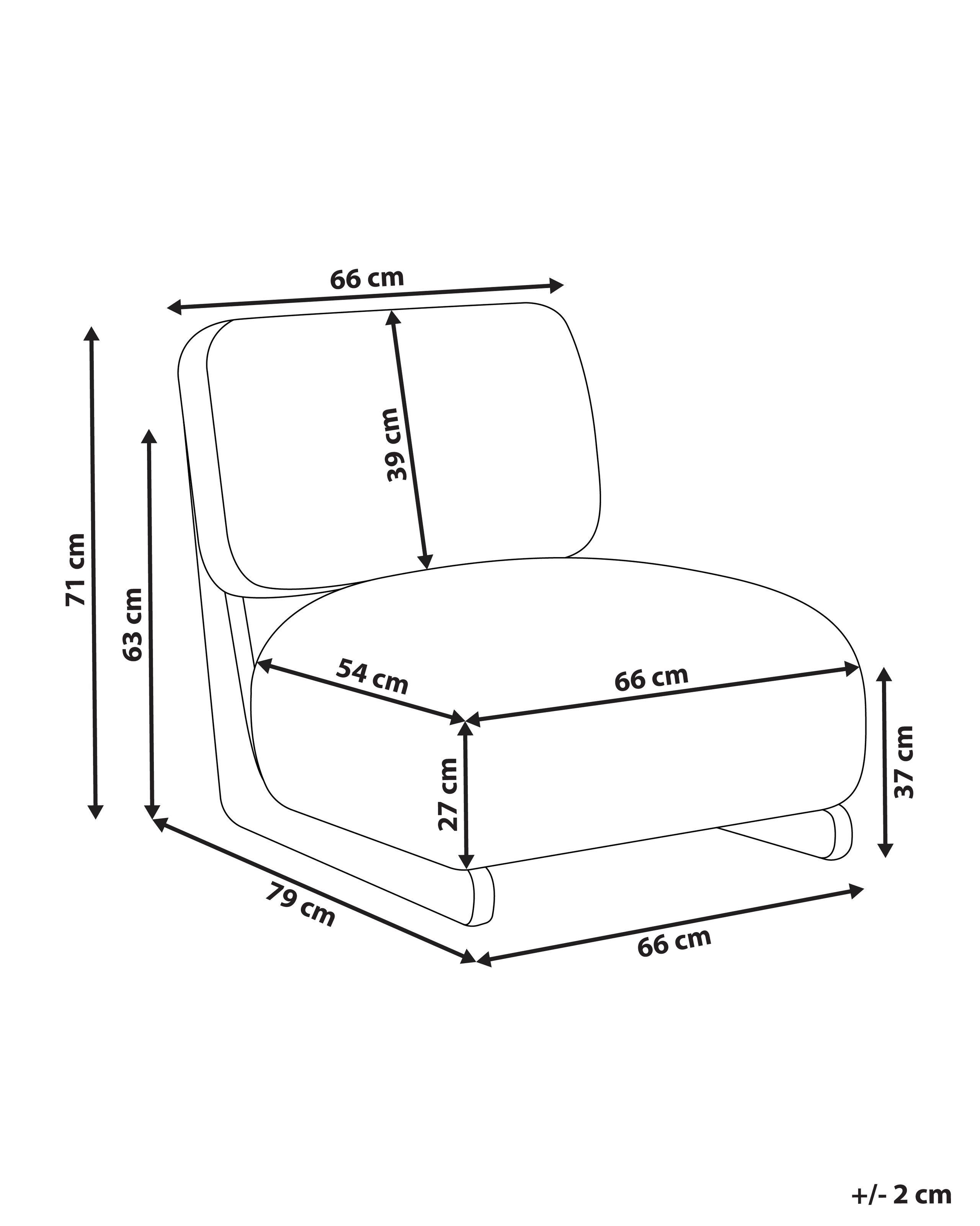 Beliani Sessel aus Polyester Retro KOKKOLA