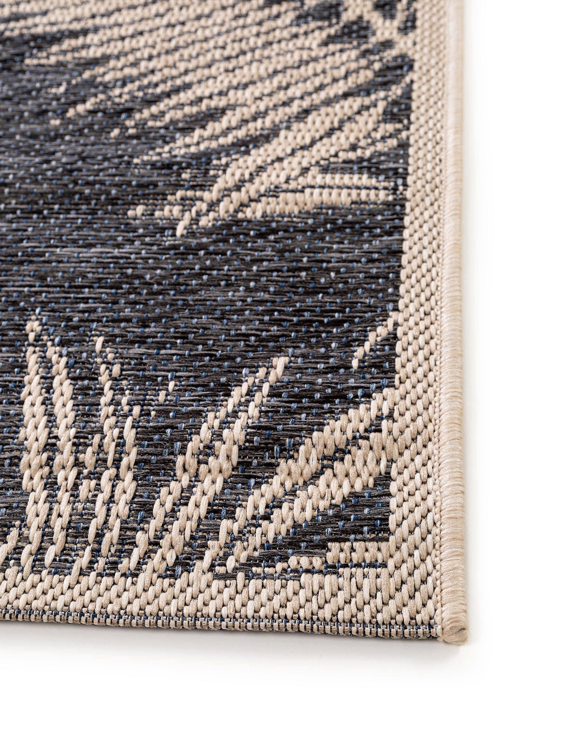 Benuta In- & Outdoor-Teppich River Blau