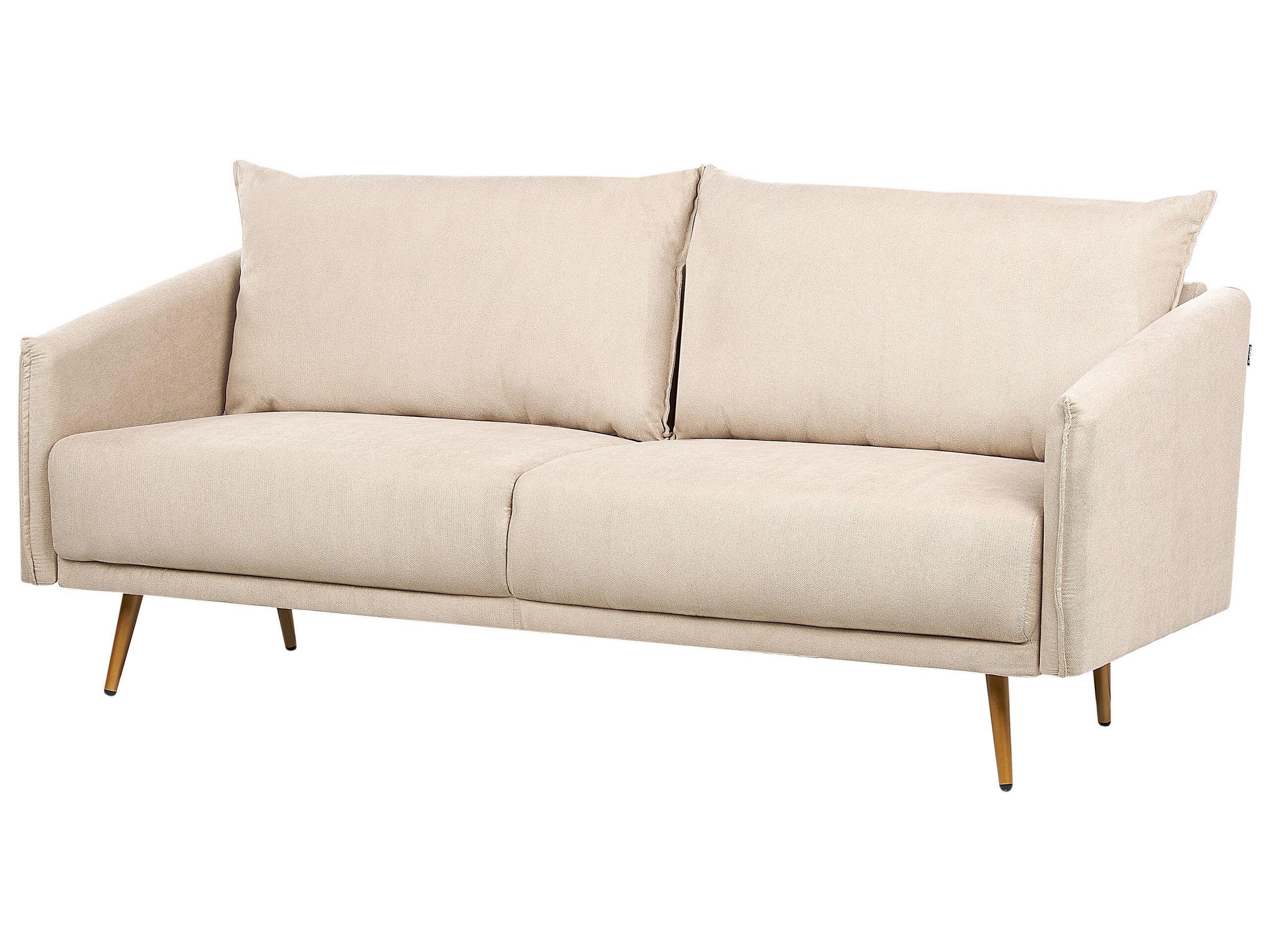 Beliani 3 Sitzer Sofa aus Samtstoff Retro MAURA