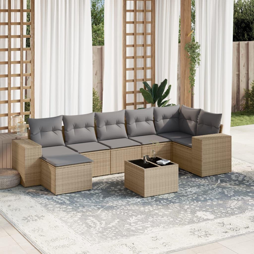 VidaXL Garten sofagarnitur poly-rattan