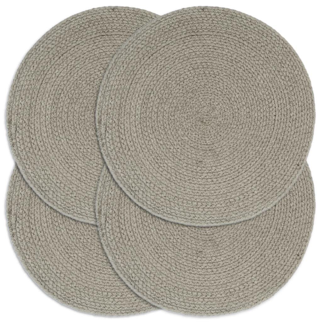 VidaXL Tischsets 4 stk. rund baumwolle baumwolle