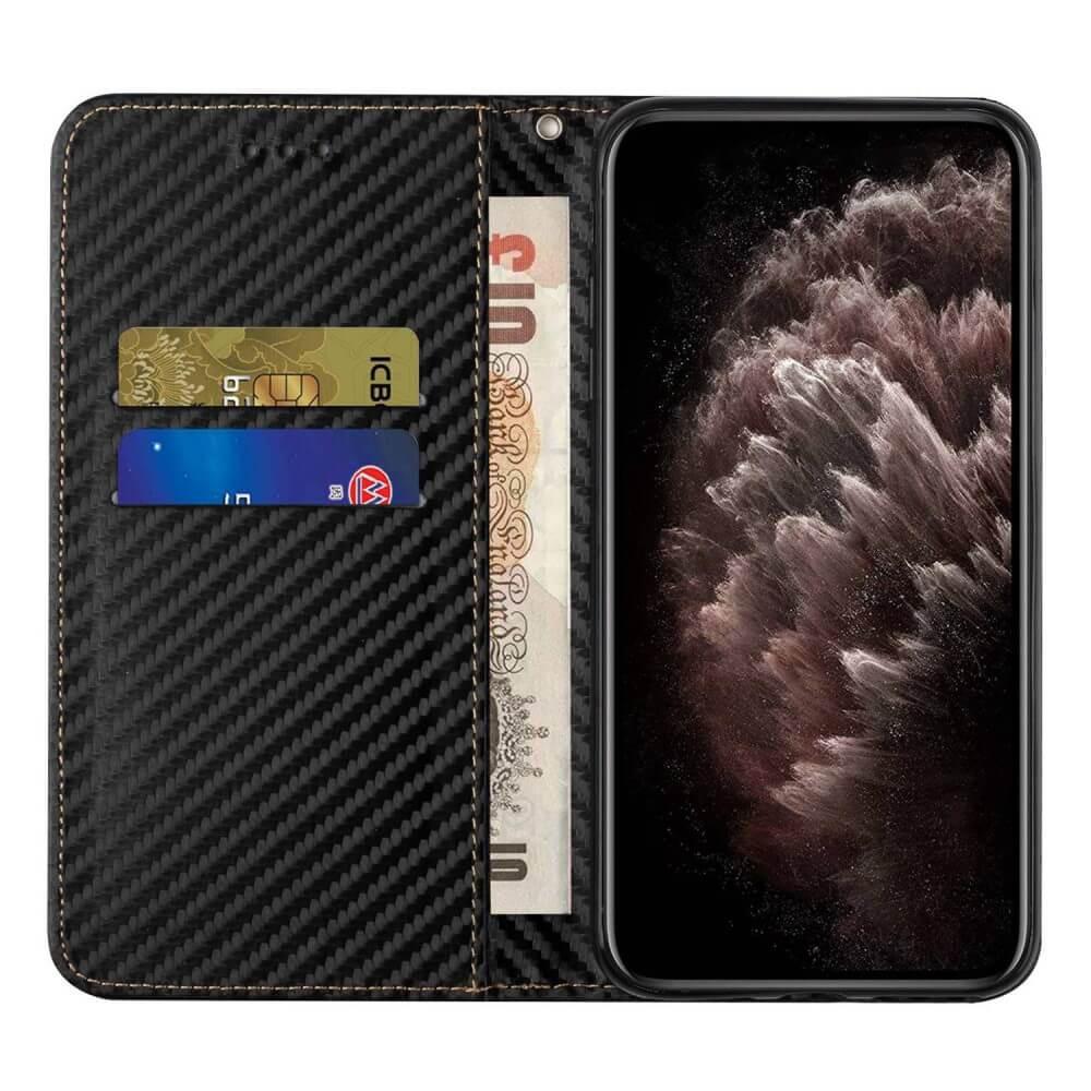 Cover-Discount Galaxy S24 - Carbon Look Flip Case