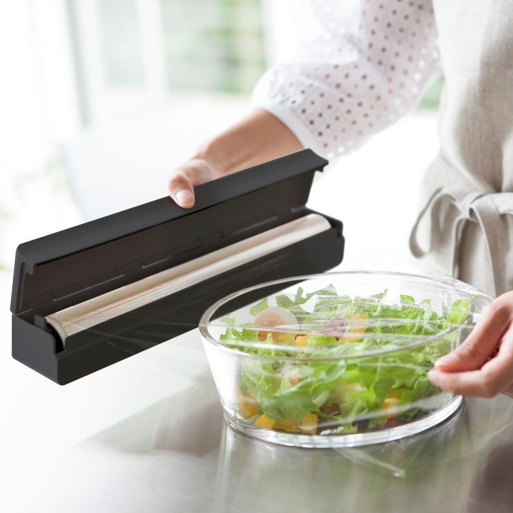 Yamazaki TOWER Magnetischer Folienspender Schwarz