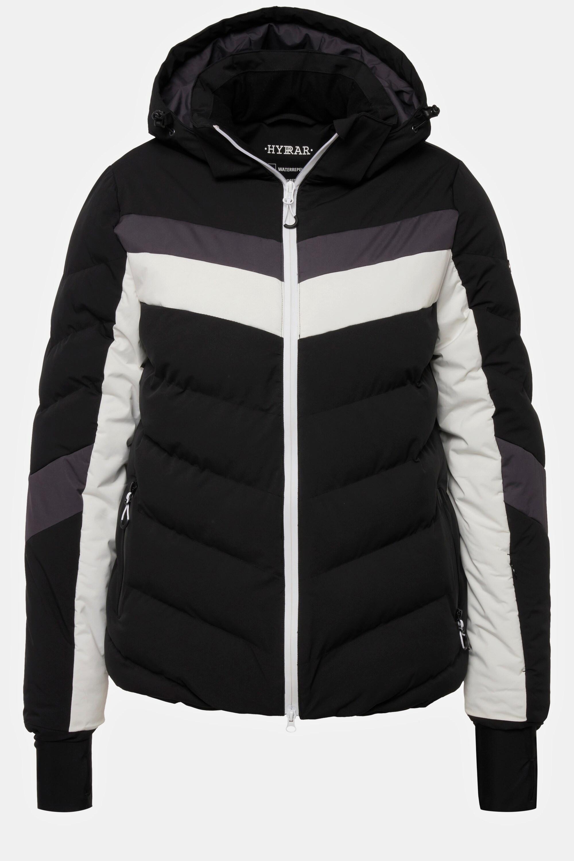 Ulla Popken Performancejacke, wasserabweisend, Schneefang, 2-Wege-Zipper
