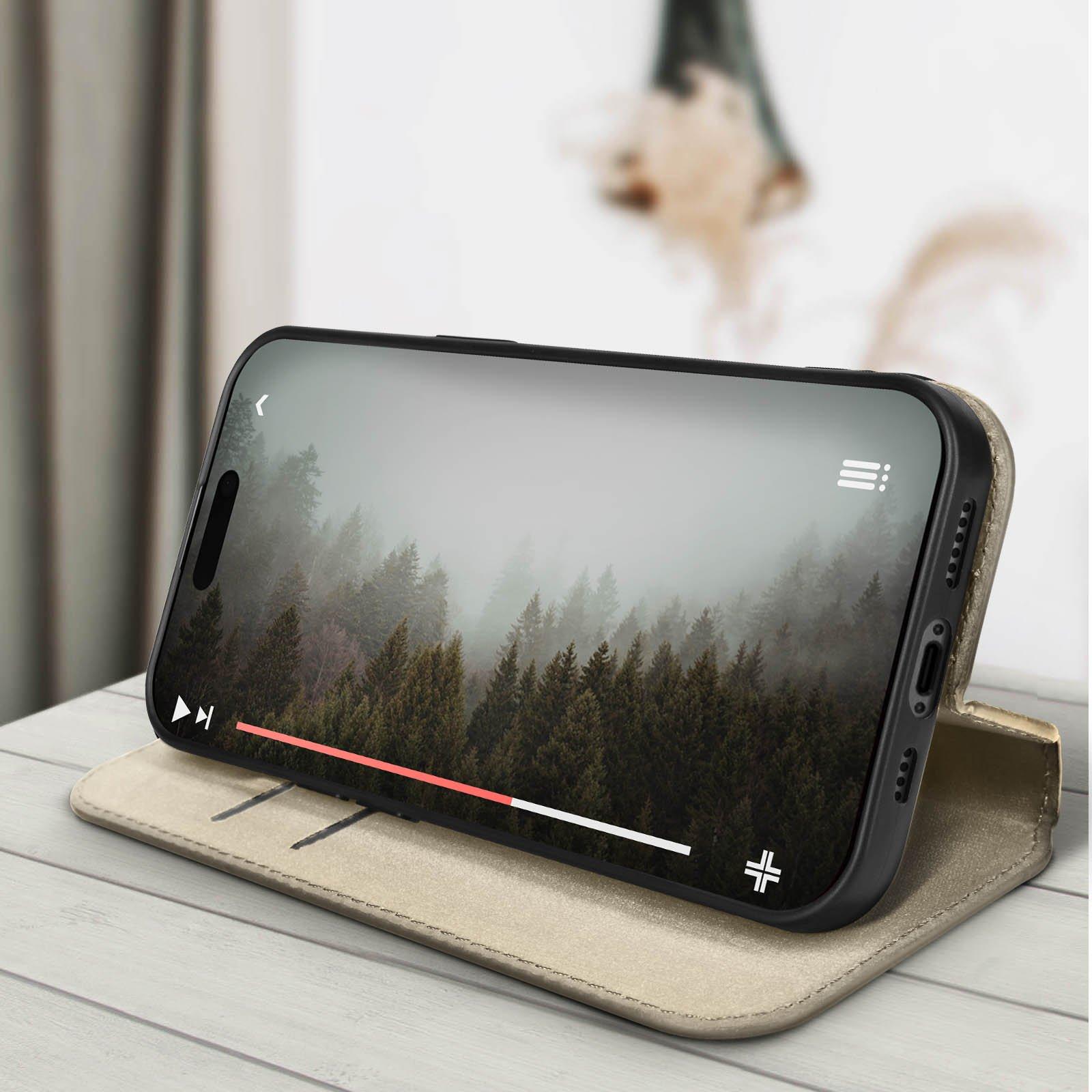 Avizar Classic Cover iPhone 15 Pro Max Gold