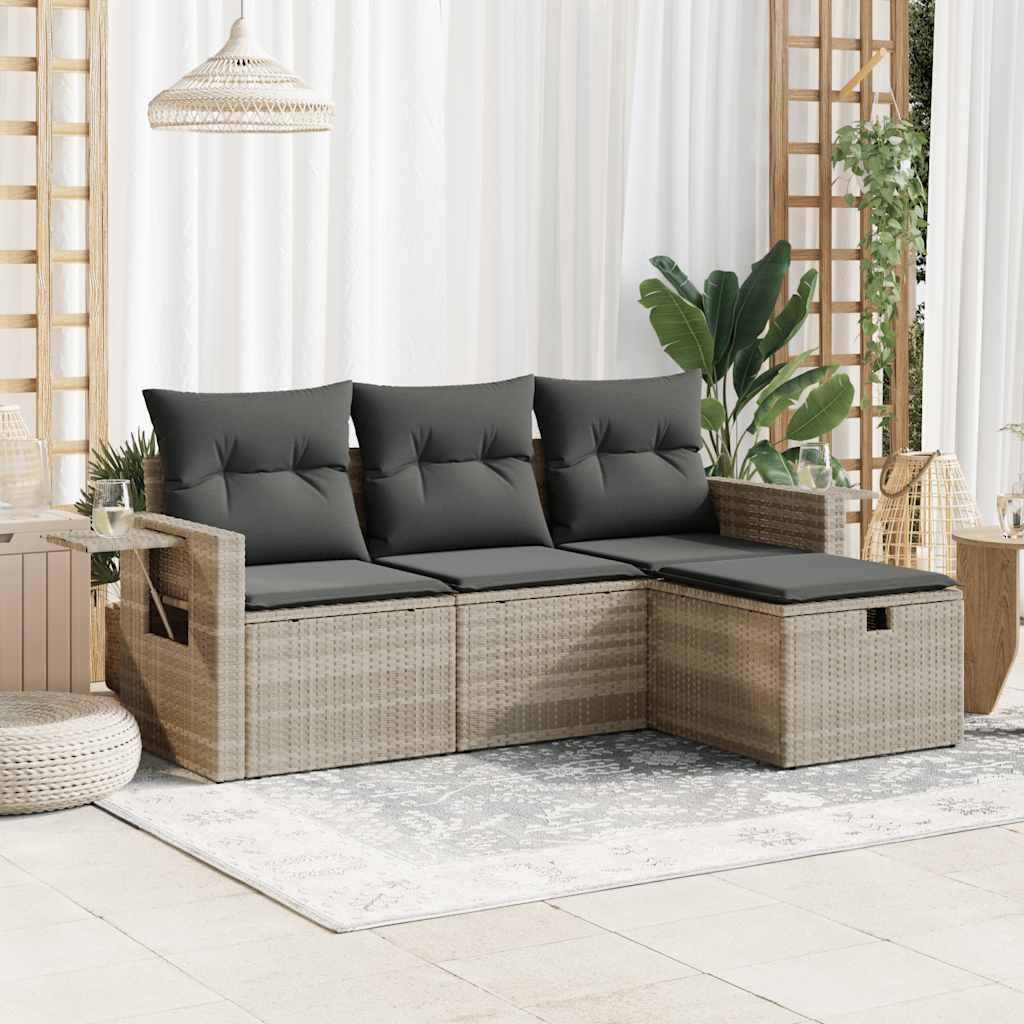 VidaXL Gartensofa set poly-rattan