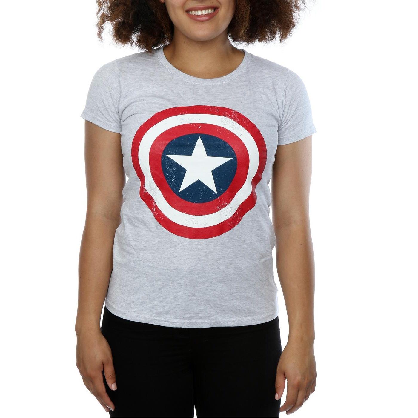 CAPTAIN AMERICA Schild Print T-Shirt