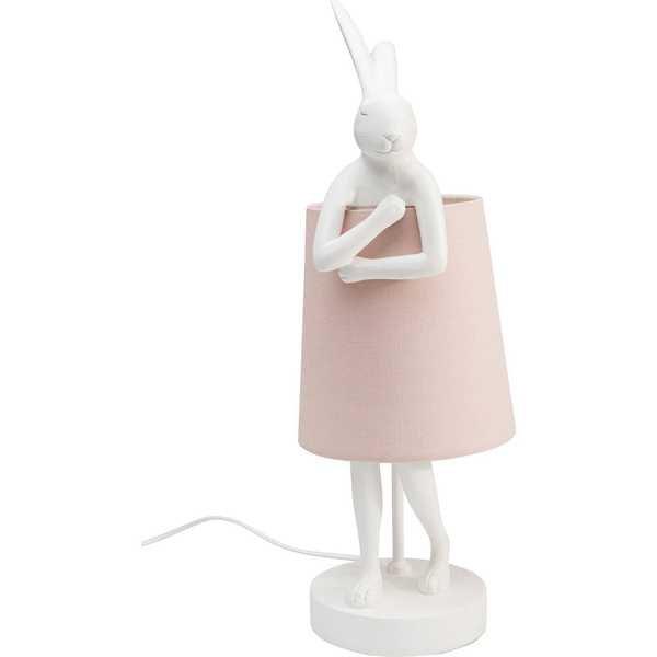 KARE Design Tischleuchte Animal Rabbit rosa 50