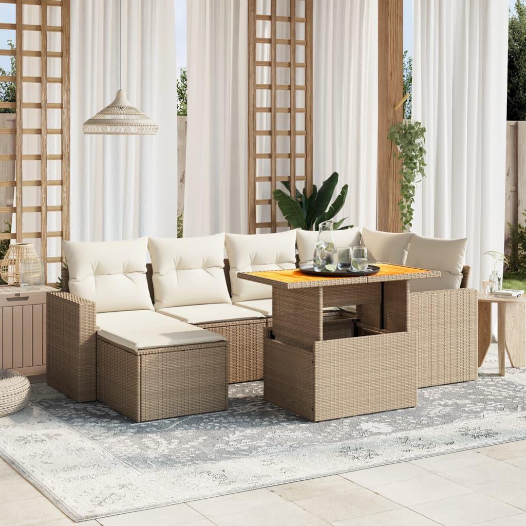 VidaXL Garten sofagarnitur poly-rattan