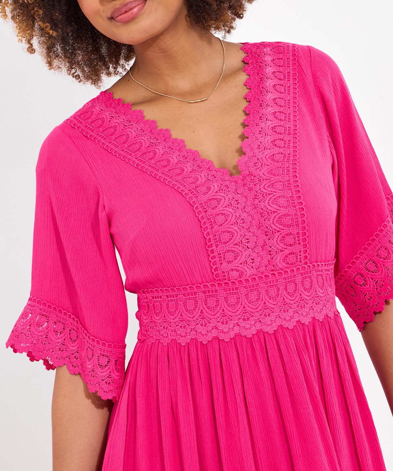 Joe Browns PETITE Boho Maxikleid mit Spitzenbesatz