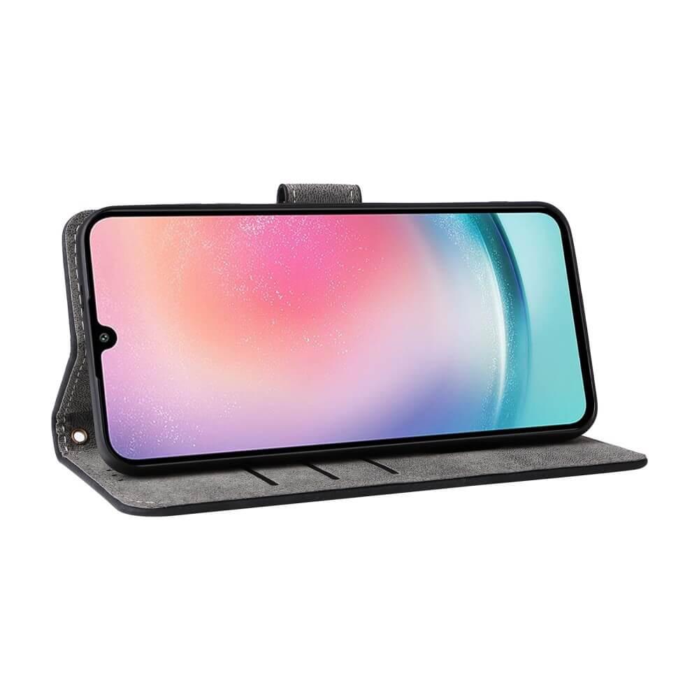 Cover-Discount Galaxy S25 - Ledertasche mit RFID Blocker