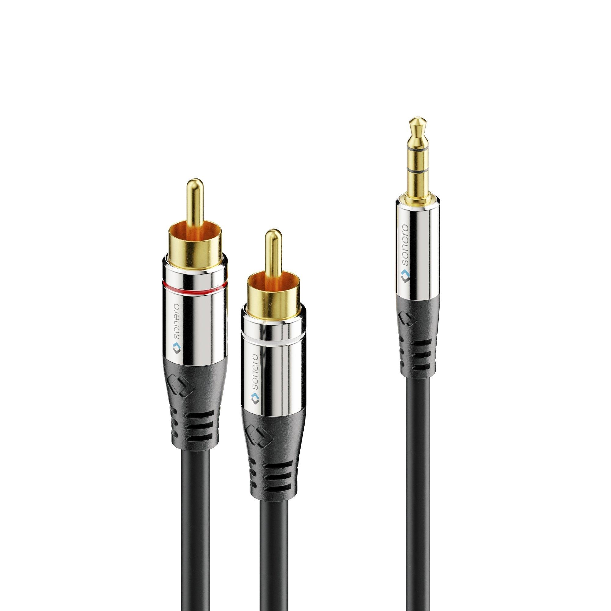 sonero sonero 2x Cinch auf 3.5mm Audio Kabel 0.5m
