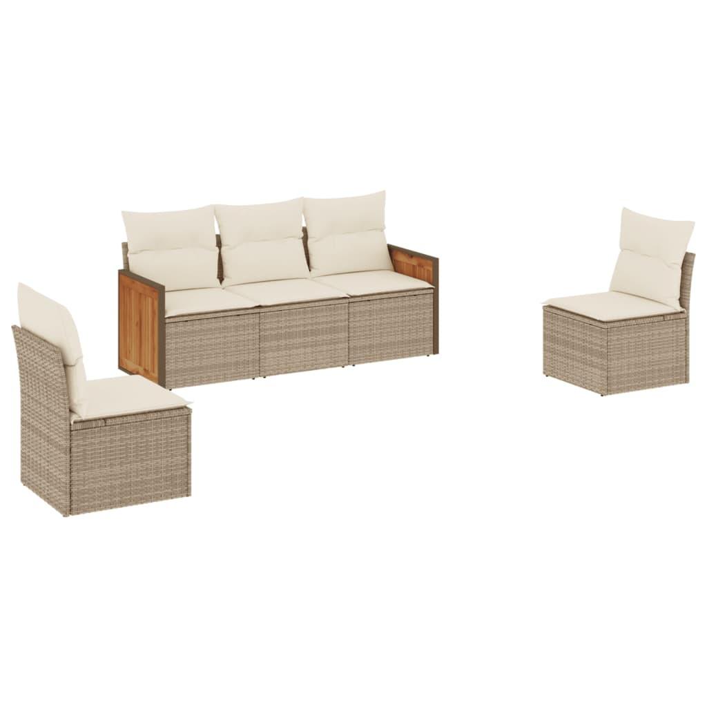 VidaXL Garten sofagarnitur poly-rattan