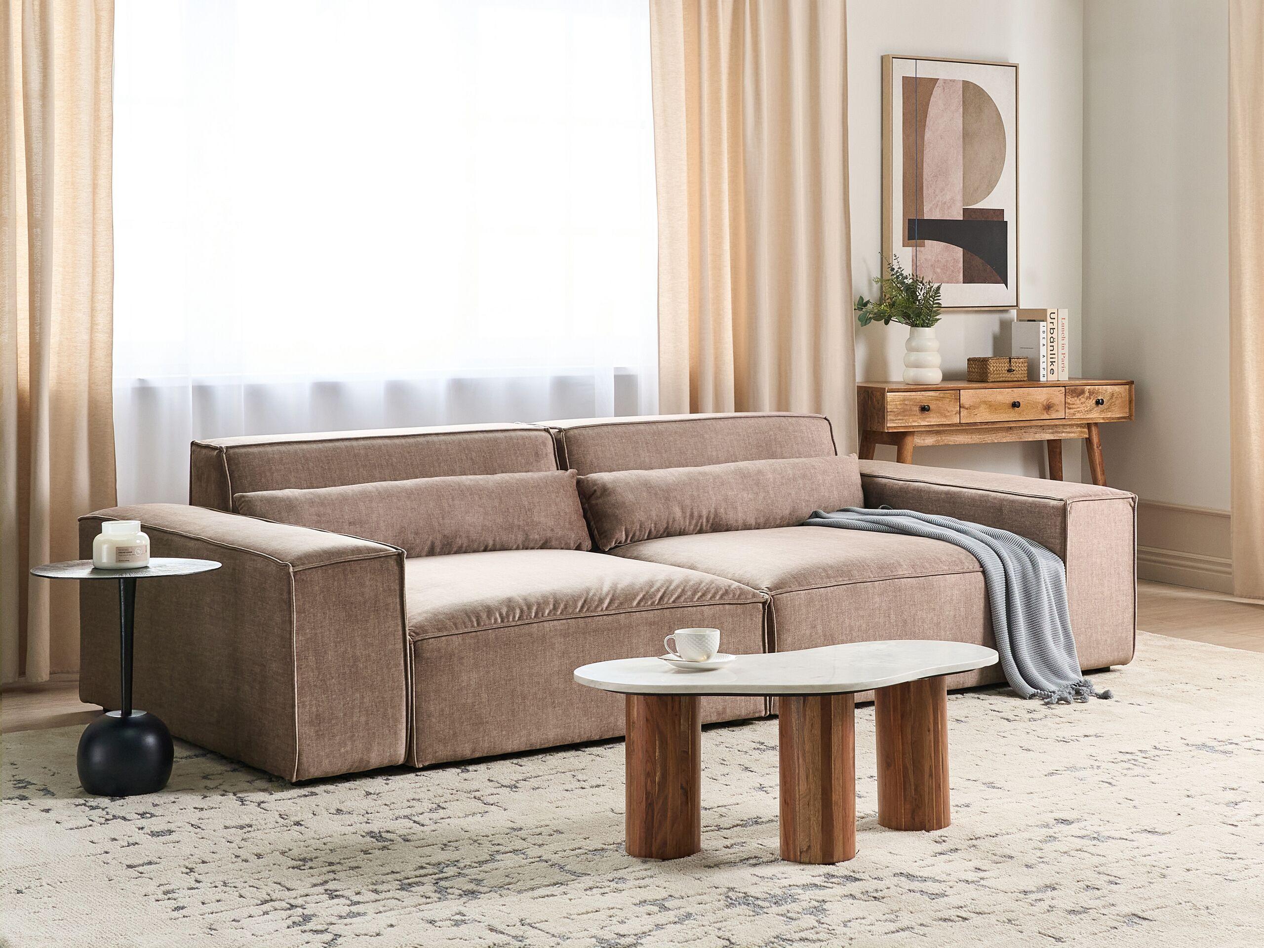 Beliani 2 Sitzer Sofa aus Polyester Modern HELLNAR