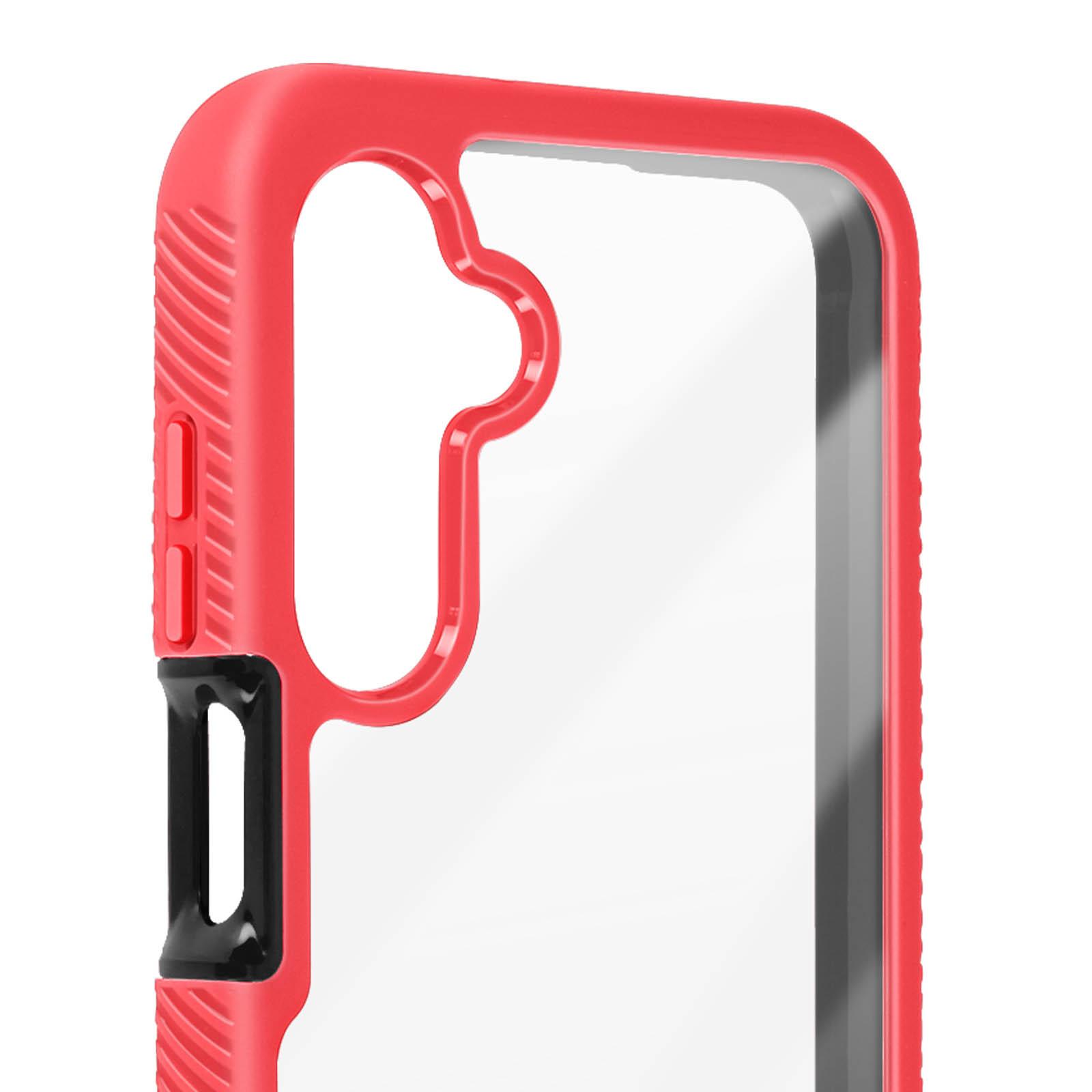 Avizar Stoßfeste Hülle Samsung A25 5G Rot