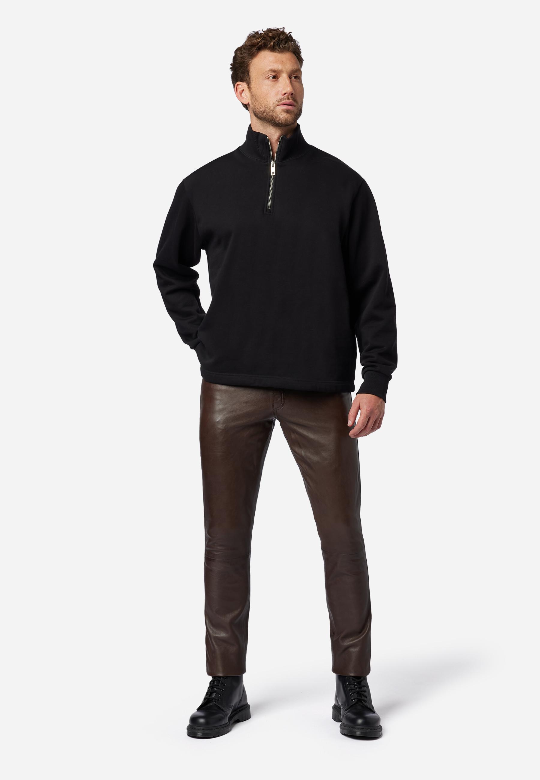 RICANO Slim Fit 5-Pocket Lamm Lederhose