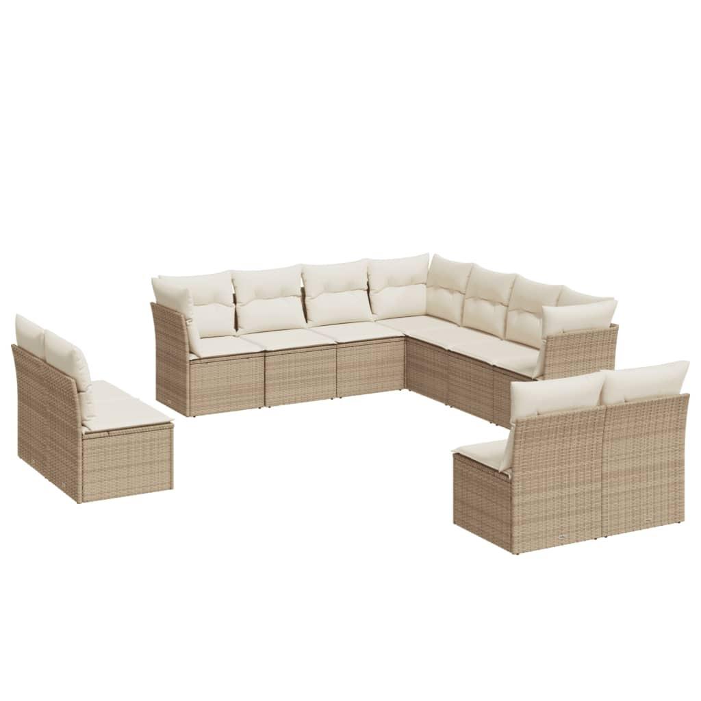 VidaXL Garten sofagarnitur poly-rattan