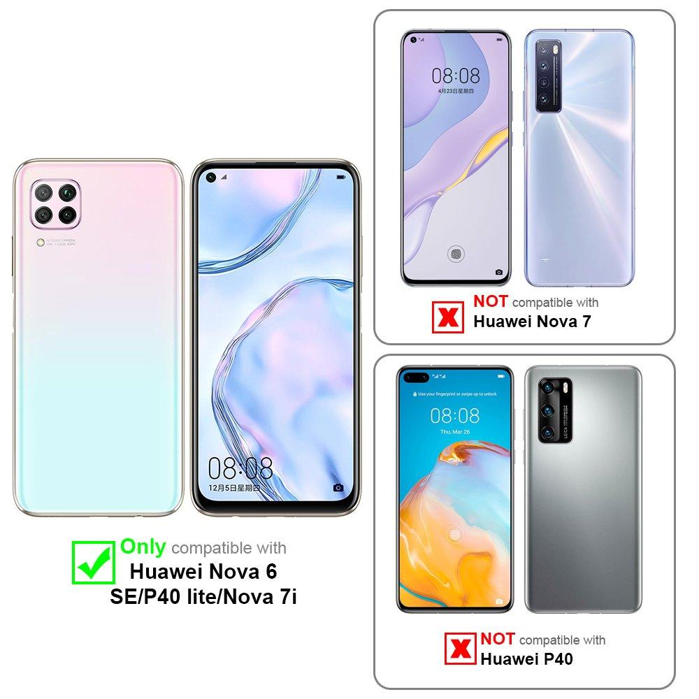 Cadorabo Hülle für Huawei NOVA 6 SE P40 LITE NOVA 7i Blumen Design Magnetverschluss