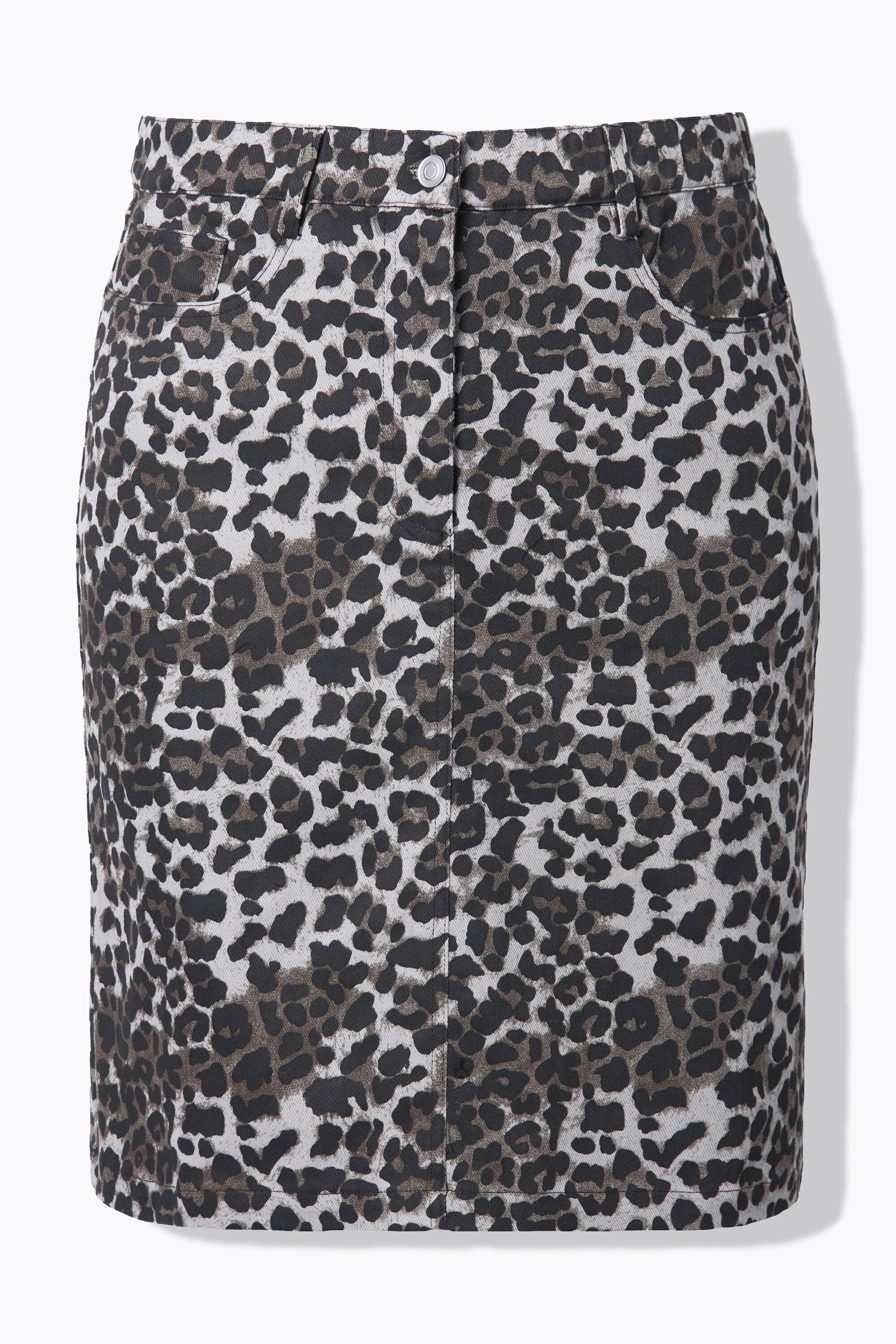 Studio Untold Jeansrock, A-Line, Leo, Elastikbund