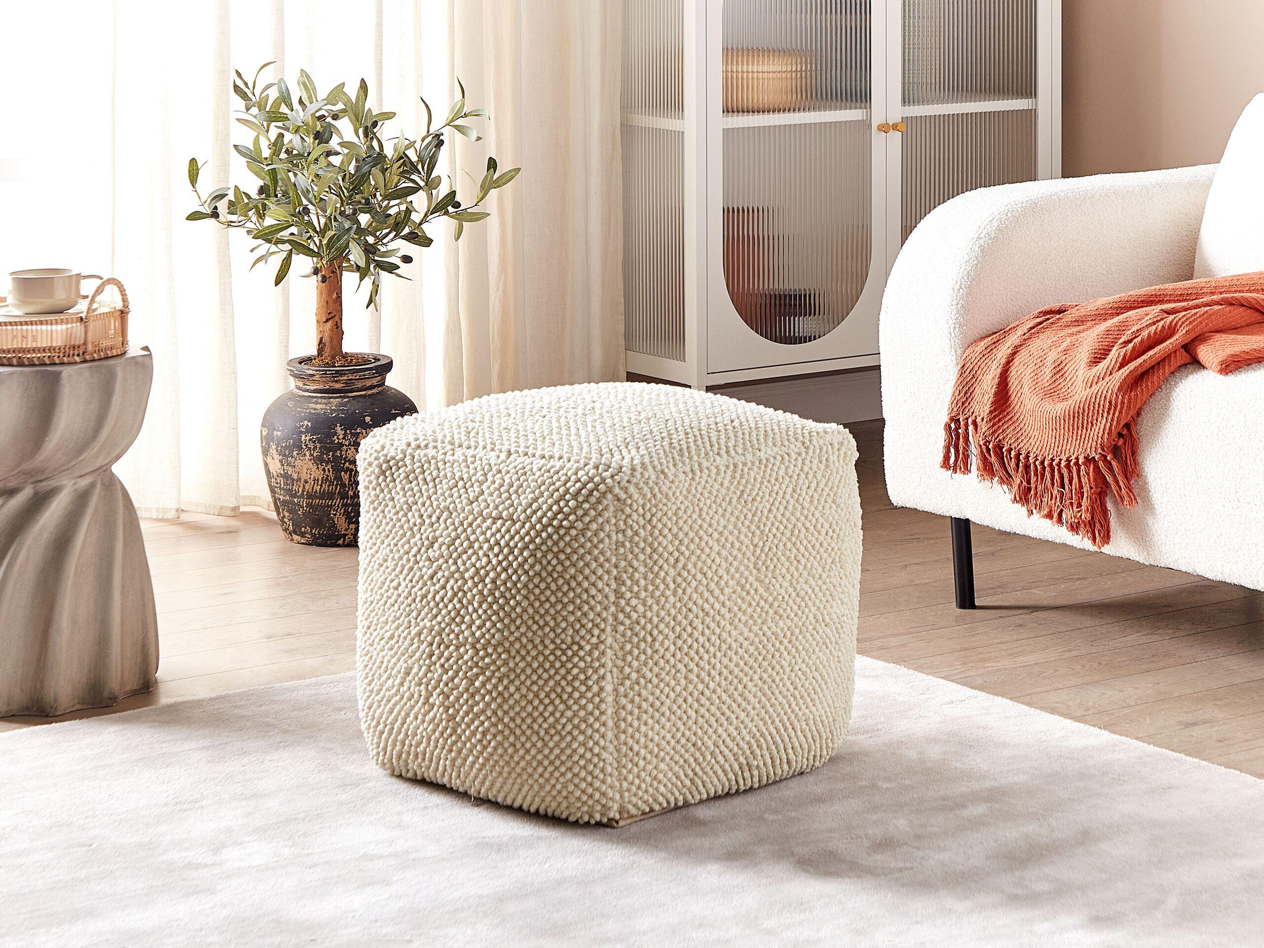 Beliani Pouf aus Baumwolle Boho JOARA