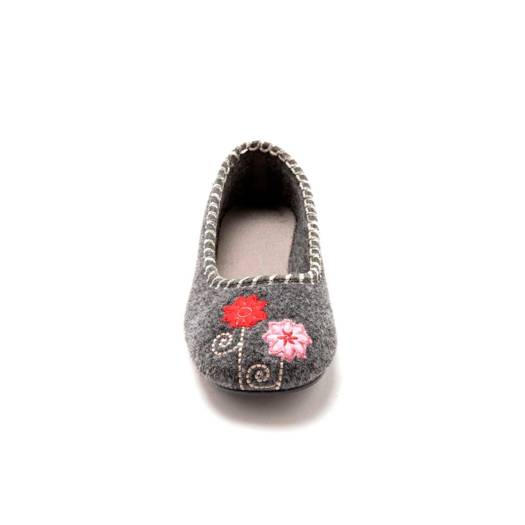 Pédiconfort bestickte ballerinas für en